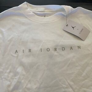Air Jordan X Union White T-shirt Size M, NWT, Sold out , HTF